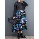 Buttoned Pleated Printed Split-Joint A-Line Long Sleeves Lapel Midi Dresses Buttoned Pleated Printed Split-Joint A-Line Long Sleeves Lapel Midi Dresses