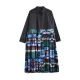 Buttoned Pleated Printed Split-Joint A-Line Long Sleeves Lapel Midi Dresses Buttoned Pleated Printed Split-Joint A-Line Long Sleeves Lapel Midi Dresses