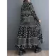 Buttoned Polka-Dot Printed Split-Joint Long Sleeves Loose Midi Dresses Buttoned Polka-Dot Printed Split-Joint Long Sleeves Loose Midi Dresses