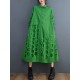 Asymmetric Hollow Polka-Dot Solid Color A-Line Long Sleeves Lapel Midi Dresses Asymmetric Hollow Polka-Dot Solid Color A-Line Long Sleeves Lapel Midi Dresses