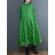 Asymmetric Hollow Polka-Dot Solid Color A-Line Long Sleeves Lapel Midi Dresses Asymmetric Hollow Polka-Dot Solid Color A-Line Long Sleeves Lapel Midi Dresses