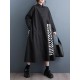 Asymmetric Buttoned Striped A-Line Long Sleeves Lapel Midi Dresses Asymmetric Buttoned Striped A-Line Long Sleeves Lapel Midi Dresses