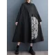 Asymmetric Buttoned Striped A-Line Long Sleeves Lapel Midi Dresses Asymmetric Buttoned Striped A-Line Long Sleeves Lapel Midi Dresses