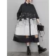 Buttoned Gauze Printed Split-Joint A-Line Long Sleeves Lapel Midi Dresses Buttoned Gauze Printed Split-Joint A-Line Long Sleeves Lapel Midi Dresses