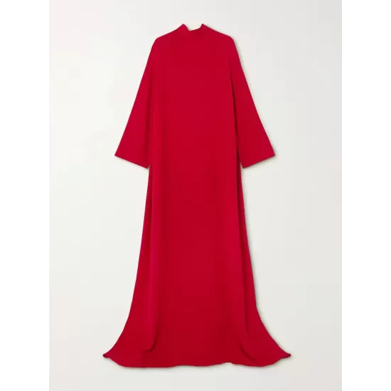 Long Sleeves Hollow Pockets Solid Color High-Neck Evening Dresses Long Sleeves Hollow Pockets Solid Color High-Neck Evening Dresses