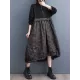 Drawstring Printed Split-Joint Zipper Long Sleeves Loose Midi Dresses Drawstring Printed Split-Joint Zipper Long Sleeves Loose Midi Dresses