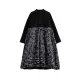 Drawstring Printed Split-Joint Zipper Long Sleeves Loose Midi Dresses Drawstring Printed Split-Joint Zipper Long Sleeves Loose Midi Dresses