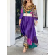 Long Sleeves Loose Leopard V-Neck Maxi Dresses Long Sleeves Loose Leopard V-Neck Maxi Dresses