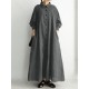 Buttoned Striped A-Line Long Sleeves Lapel Shirt Dress Maxi Dresses Buttoned Striped A-Line Long Sleeves Lapel Shirt Dress Maxi Dresses