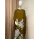 Printed Loose Round-neck Maxi Dresses Printed Loose Round-neck Maxi Dresses