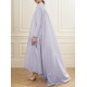 Falbala Solid Color A-line High-low Half Turtleneck Maxi Dresses Falbala Solid Color A-line High-low Half Turtleneck Maxi Dresses