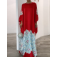 Printed Loose Round-neck Maxi Dresses Printed Loose Round-neck Maxi Dresses