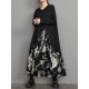 Asymmetric Flower Print Split-Joint A-Line High-Low V-Neck Midi Dresses Asymmetric Flower Print Split-Joint A-Line High-Low V-Neck Midi Dresses