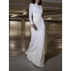 Bowknot Solid Color Bodycon Long Sleeves Round-Neck Maxi Dresses Bowknot Solid Color Bodycon Long Sleeves Round-Neck Maxi Dresses