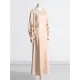 Hollow Solid Color A-Line Long Sleeves Round-Neck Maxi Dresses Hollow Solid Color A-Line Long Sleeves Round-Neck Maxi Dresses