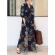 Printed Split-Joint Loose Plus Size Lapel Shirt Dress Maxi Dresses Printed Split-Joint Loose Plus Size Lapel Shirt Dress Maxi Dresses