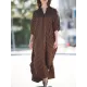 Buttoned Pockets Striped Batwing Sleeves Half Sleeves Round-Neck Maxi Dresses Beach Cover-Up Buttoned Pockets Striped Batwing Sleeves Half Sleeves Round-Neck Maxi Dresses Beach Cover-Up