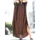 Buttoned Pockets Striped Batwing Sleeves Half Sleeves Round-Neck Maxi Dresses Beach Cover-Up Buttoned Pockets Striped Batwing Sleeves Half Sleeves Round-Neck Maxi Dresses Beach Cover-Up