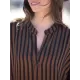 Buttoned Pockets Striped Batwing Sleeves Half Sleeves Round-Neck Maxi Dresses Beach Cover-Up Buttoned Pockets Striped Batwing Sleeves Half Sleeves Round-Neck Maxi Dresses Beach Cover-Up