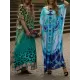Butterfly Print Split-side Batwing Sleeves Loose V-neck Maxi Dresses Beach Cover-Up Butterfly Print Split-side Batwing Sleeves Loose V-neck Maxi Dresses Beach Cover-Up
