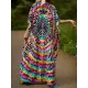 Printed Split-Side Batwing Sleeves Loose V-Neck Maxi Dresses Beach Cover-Up Printed Split-Side Batwing Sleeves Loose V-Neck Maxi Dresses Beach Cover-Up