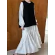 Elasticity Pleated Solid Color Split-Joint Zipper High Waisted Long Sleeves V-Neck Midi Dresses Elasticity Pleated Solid Color Split-Joint Zipper High Waisted Long Sleeves V-Neck Midi Dresses