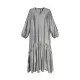 Elasticity Pleated Solid Color Split-Joint Zipper High Waisted Long Sleeves V-Neck Midi Dresses Elasticity Pleated Solid Color Split-Joint Zipper High Waisted Long Sleeves V-Neck Midi Dresses