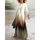 Printed A-Line High Waisted Round-Neck Maxi Dresses Printed A-Line High Waisted Round-Neck Maxi Dresses