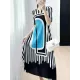 Pleated Printed A-line Loose V-neck Midi Dresses Pleated Printed A-line Loose V-neck Midi Dresses