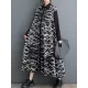 Buttoned Contrast Color Printed A-Line Long Sleeves Lapel Shirt Dress Midi Dresses Buttoned Contrast Color Printed A-Line Long Sleeves Lapel Shirt Dress Midi Dresses