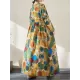 Pleated Polka-Dot Split-Joint A-Line Long Sleeves Round-Neck Maxi Dresses Pleated Polka-Dot Split-Joint A-Line Long Sleeves Round-Neck Maxi Dresses