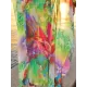 Batwing Sleeves Loose Printed See-Through Split-Joint V-Neck Cover-Ups Maxi Dresses Batwing Sleeves Loose Printed See-Through Split-Joint V-Neck Cover-Ups Maxi Dresses