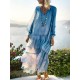 Solid Color Split-Joint High Waisted Long Sleeves Elasticity Mesh Ruffled V-Neck Inner Dress +Outer Maxi Dresses Two Pieces Set Solid Color Split-Joint High Waisted Long Sleeves Elasticity Mesh Ruffled V-Neck Inner Dress +Outer Maxi Dresses Two Pieces Set