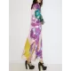 Printed Split-Side A-Line Long Sleeves Round-Neck Maxi Dresses Printed Split-Side A-Line Long Sleeves Round-Neck Maxi Dresses