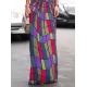 Skinny Sleeveless Contrast Color Plaid Printed High Neck Maxi Dresses Skinny Sleeveless Contrast Color Plaid Printed High Neck Maxi Dresses