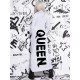 Letter Print Long Sleeves Hooded Maxi Dresses Letter Print Long Sleeves Hooded Maxi Dresses
