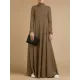 Casual Loose 4 Colors High-Neck Long Sleeves Maxi Dress Casual Loose 4 Colors High-Neck Long Sleeves Maxi Dress