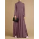 Casual Loose 4 Colors High-Neck Long Sleeves Maxi Dress Casual Loose 4 Colors High-Neck Long Sleeves Maxi Dress