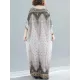 Ethnic Printed Plus Size V-Neck Batwing Sleeve Maxi Dress Ethnic Printed Plus Size V-Neck Batwing Sleeve Maxi Dress