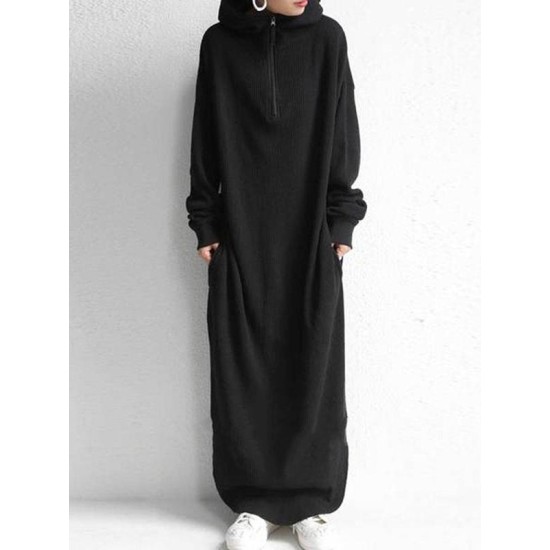 Simple Loose 2 Colors Long Dress Simple Loose 2 Colors Long Dress