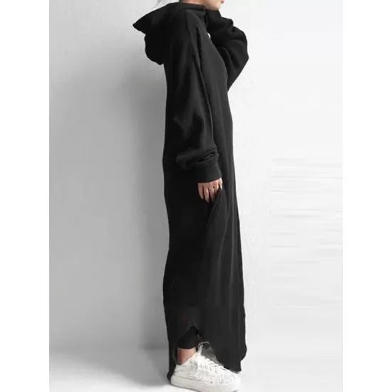 Simple Loose 2 Colors Long Dress Simple Loose 2 Colors Long Dress