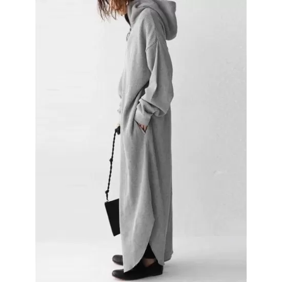 Simple Loose 2 Colors Long Dress Simple Loose 2 Colors Long Dress