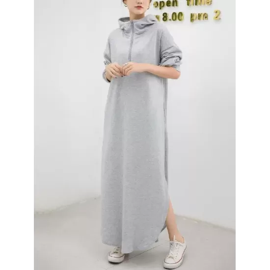 Simple Loose 2 Colors Long Dress Simple Loose 2 Colors Long Dress