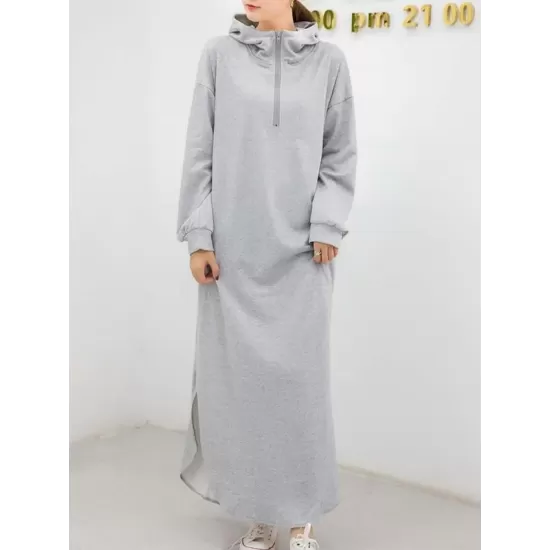 Simple Loose 2 Colors Long Dress Simple Loose 2 Colors Long Dress