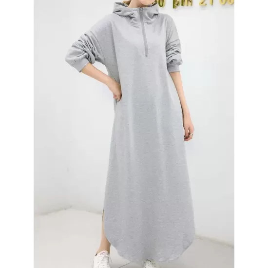 Simple Loose 2 Colors Long Dress Simple Loose 2 Colors Long Dress