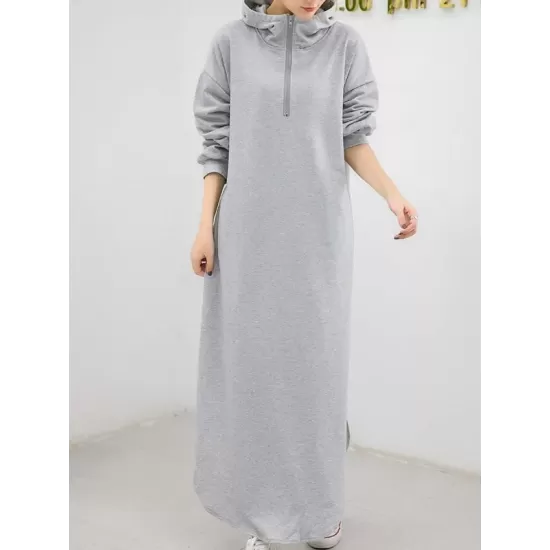 Simple Loose 2 Colors Long Dress Simple Loose 2 Colors Long Dress