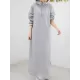 Simple Loose 2 Colors Long Dress Simple Loose 2 Colors Long Dress