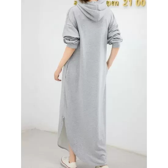 Simple Loose 2 Colors Long Dress Simple Loose 2 Colors Long Dress