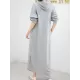 Simple Loose 2 Colors Long Dress Simple Loose 2 Colors Long Dress