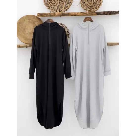 Simple Loose 2 Colors Long Dress Simple Loose 2 Colors Long Dress